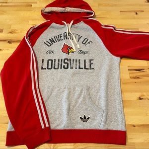 Adidas Louisville Cardinals hooded sweatshirt